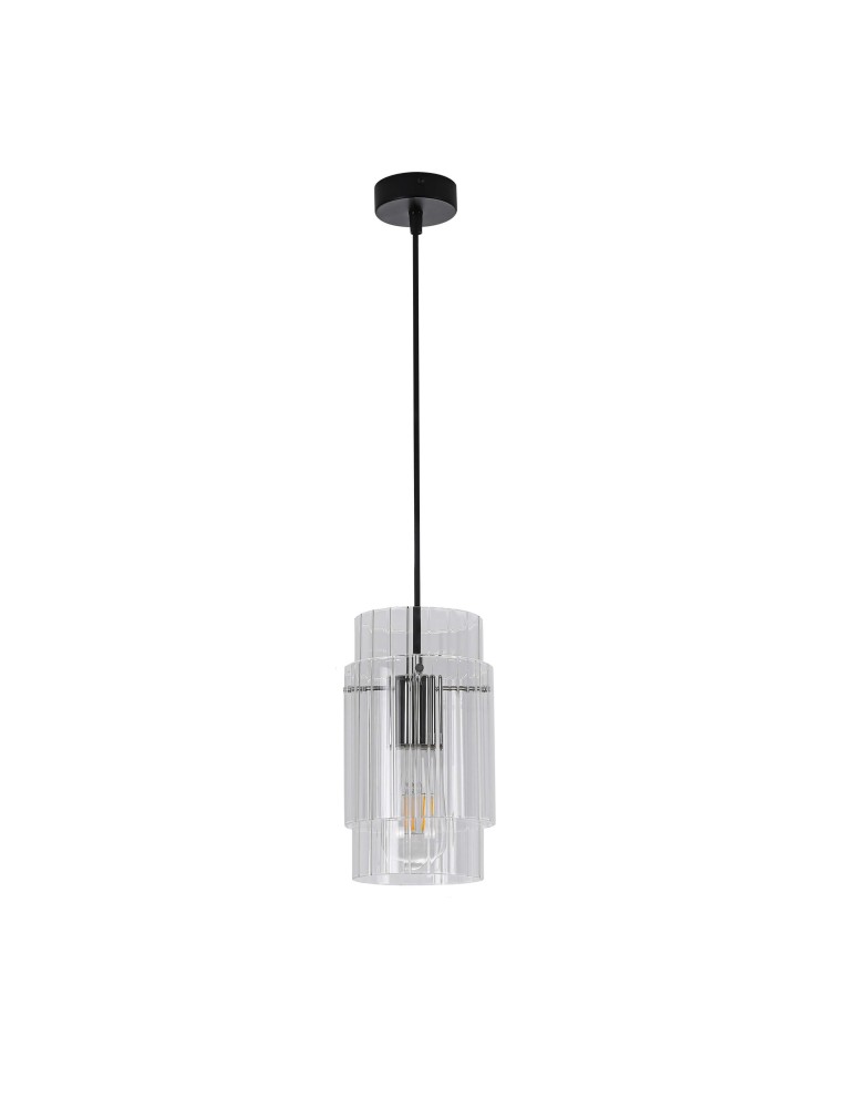 Light Prestige Savona Lampa wisząca E27 1x1W transparentny/srebrny LP-707/1P Light Prestige Savona Lampa wisząca E27 1x1W transparentny/srebrny LP-707/1P