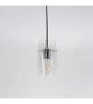 Light Prestige Savona Lampa wisząca E27 1x1W transparentny/srebrny LP-707/1P Light Prestige Savona Lampa wisząca E27 1x1W transparentny/srebrny LP-707/1P