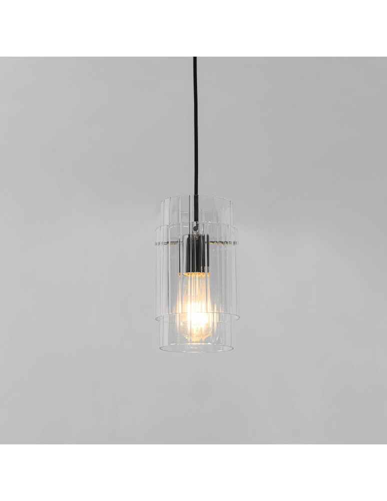 Light Prestige Savona Lampa wisząca E27 1x1W transparentny/srebrny LP-707/1P Light Prestige Savona Lampa wisząca E27 1x1W transparentny/srebrny LP-707/1P