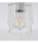 Light Prestige Savona Lampa wisząca E27 1x1W transparentny/srebrny LP-707/1P Light Prestige Savona Lampa wisząca E27 1x1W transparentny/srebrny LP-707/1P