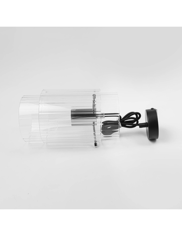 Light Prestige Savona Lampa wisząca E27 1x1W transparentny/srebrny LP-707/1P Light Prestige Savona Lampa wisząca E27 1x1W transparentny/srebrny LP-707/1P