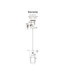 Light Prestige Savona Lampa wisząca E27 1x1W transparentny/srebrny LP-707/1P Light Prestige Savona Lampa wisząca E27 1x1W transparentny/srebrny LP-707/1P