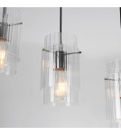 Light Prestige Savona Lampa wisząca E27 3x40W transparentny/srebrny LP-707/3L Light Prestige Savona Lampa wisząca E27 3x40W transparentny/srebrny LP-707/3L