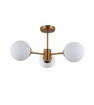 Light Prestige Roma Lampa wisząca E14 3x40W złoty/biały LP-1345/3P GD Light Prestige Roma Lampa wisząca E14 3x40W złoty/biały LP-1345/3P GD