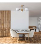Light Prestige Roma Lampa wisząca E14 3x40W złoty/biały LP-1345/3P GD Light Prestige Roma Lampa wisząca E14 3x40W złoty/biały LP-1345/3P GD