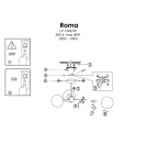 Light Prestige Roma Lampa wisząca E14 3x40W złoty/biały LP-1345/3P GD Light Prestige Roma Lampa wisząca E14 3x40W złoty/biały LP-1345/3P GD
