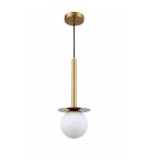 Light Prestige Roma Lampa wisząca E14 1x40W złoty/biały LP-1345/1P GD Light Prestige Roma Lampa wisząca E14 1x40W złoty/biały LP-1345/1P GD