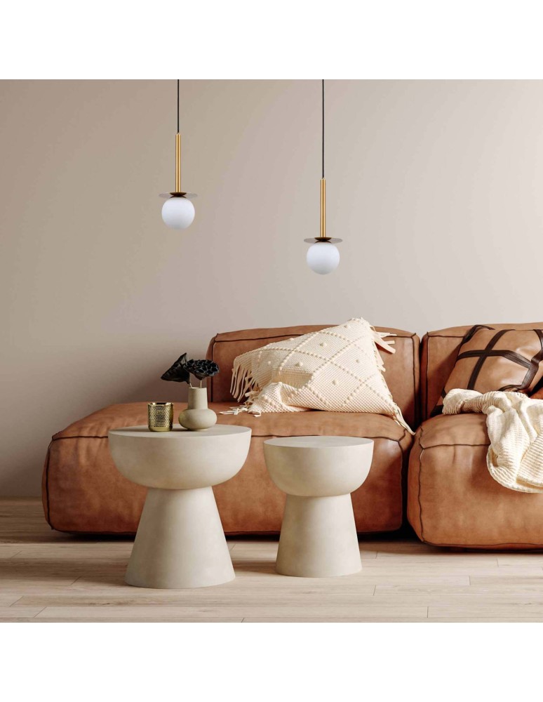 Light Prestige Roma Lampa wisząca E14 1x40W złoty/biały LP-1345/1P GD Light Prestige Roma Lampa wisząca E14 1x40W złoty/biały LP-1345/1P GD