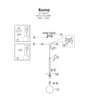 Light Prestige Roma Lampa wisząca E14 1x40W złoty/biały LP-1345/1P GD Light Prestige Roma Lampa wisząca E14 1x40W złoty/biały LP-1345/1P GD