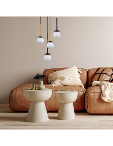 Light Prestige Roma Lampa wisząca E14 1x40W czarny/biały LP-1345/1P BK - product 2