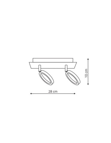 Light Prestige Carrara 2 spot LED chrom LP-1864/2W - produkt 2