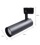 Light Prestige Magnum reflektor do szynoprzewodu 3F LED 1x20W czarny LP-8120/3F BK Light Prestige Magnum reflektor do szynoprzewodu 3F LED 1x20W czarny LP-8120/3F BK