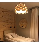 Light Prestige BURGO wisząca mała E27 drewna LP-101335/1P S Light Prestige BURGO wisząca mała E27 drewna LP-101335/1P S