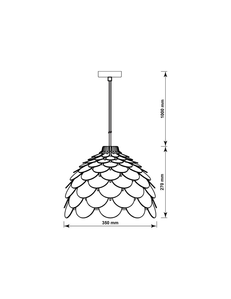 Light Prestige BURGO wisząca mała E27 drewna LP-101335/1P S Light Prestige BURGO wisząca mała E27 drewna LP-101335/1P S