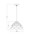 Light Prestige BURGO wisząca mała E27 drewna LP-101335/1P S Light Prestige BURGO wisząca mała E27 drewna LP-101335/1P S