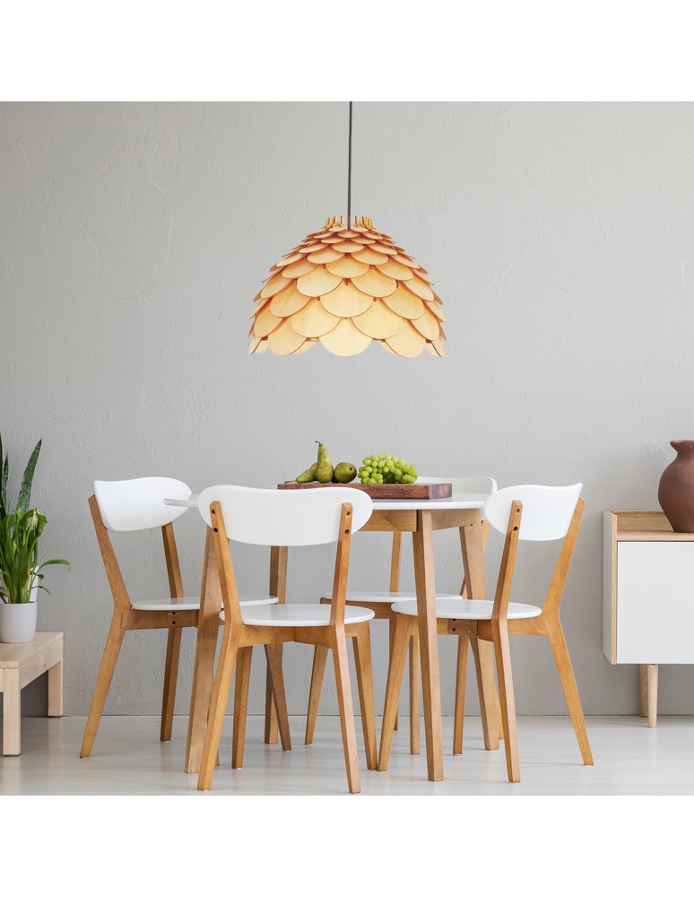 Light Prestige BURGO wisząca duża E27 drewna LP-101335/1P L Light Prestige BURGO wisząca duża E27 drewna LP-101335/1P L
