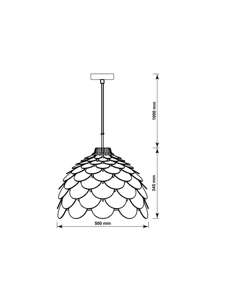 Light Prestige BURGO wisząca duża E27 drewna LP-101335/1P L Light Prestige BURGO wisząca duża E27 drewna LP-101335/1P L