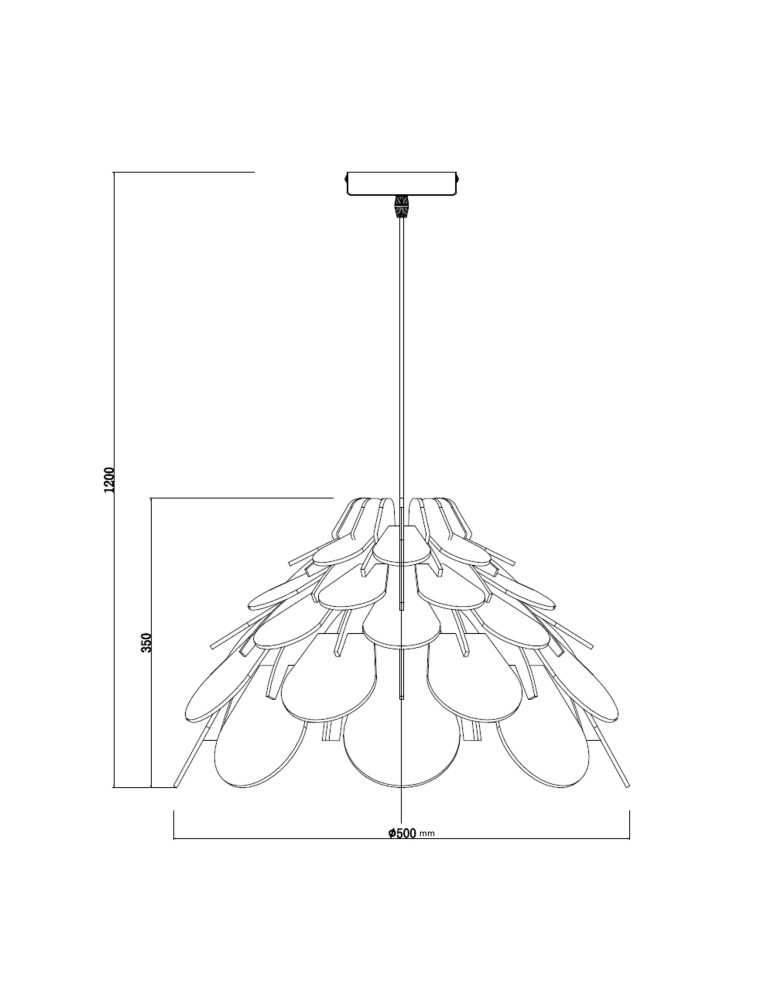 Light Prestige BURGO wisząca duża E27 drewna LP-101335/1P L Light Prestige BURGO wisząca duża E27 drewna LP-101335/1P L