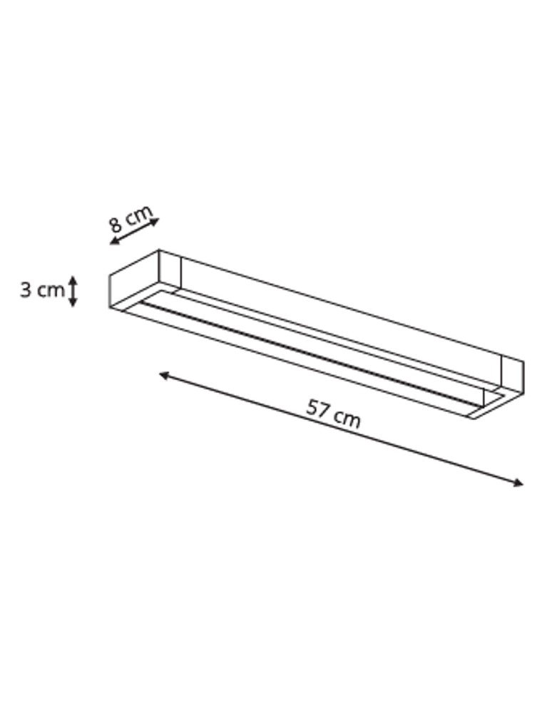 Light Prestige Denver kinkiet biały IP44 LP-1174/1W WH 1xLED biały