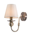 Kinkiety z abażurem - Light Prestige Grado kinkiet E14 biały / patyna LP-888/1W - product 1