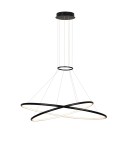 Lampy wiszące LED - Light Prestige Halifax lampa wisząca czarna LP-940/2P 4BK 2xLED czarny - product 1
