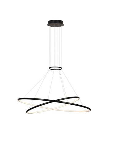 Light Prestige Halifax lampa wisząca czarna LP-940/2P 4BK 2xLED czarny