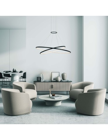 Light Prestige Halifax lampa wisząca czarna LP-940/2P 4BK 2xLED czarny - produkt 2