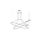 Lampy wiszące LED - Light Prestige Halifax lampa wisząca czarna LP-940/2P 4BK 2xLED czarny - product 6