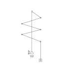 Light Prestige Zig-Zag LED czarny LP-1243/1P BK Light Prestige Zig-Zag LED czarny LP-1243/1P BK