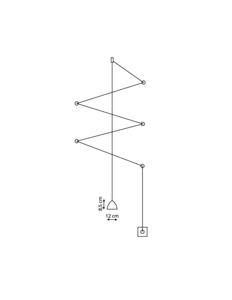 Light Prestige Zig-Zag LED czarny LP-1243/1P BK Light Prestige Zig-Zag LED czarny LP-1243/1P BK