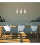 Lampy wiszące - Light Prestige Zara 1 wisząca 1xE14 srebrny, transparentny LP-5221/1P - product 2