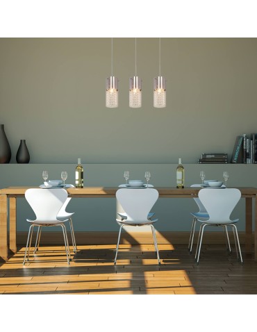 Light Prestige Zara 1 wisząca 1xE14 srebrny, transparentny LP-5221/1P - produkt 2