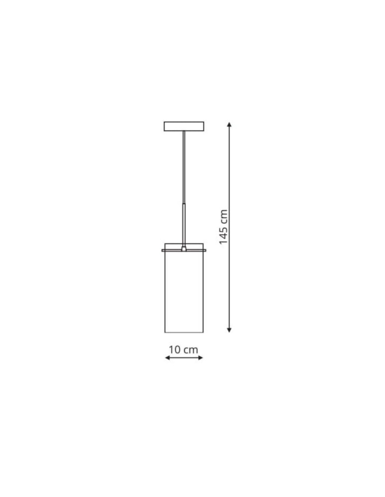 Lampy wiszące - Light Prestige Zara 1 wisząca 1xE14 srebrny, transparentny LP-5221/1P - product kolory-swiatla.pl 3