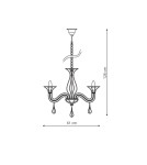 Light Prestige Tarragona 6 wisząca E14 czarny LP-6756/6P Light Prestige Tarragona 6 wisząca E14 czarny LP-6756/6P