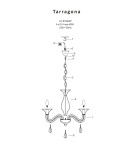 Light Prestige Tarragona 6 wisząca E14 czarny LP-6756/6P Light Prestige Tarragona 6 wisząca E14 czarny LP-6756/6P