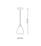 Lampy wiszące - Light Prestige Niki 1 wisząca transparentna E14 transparentny LP-567/1P transp - product 3