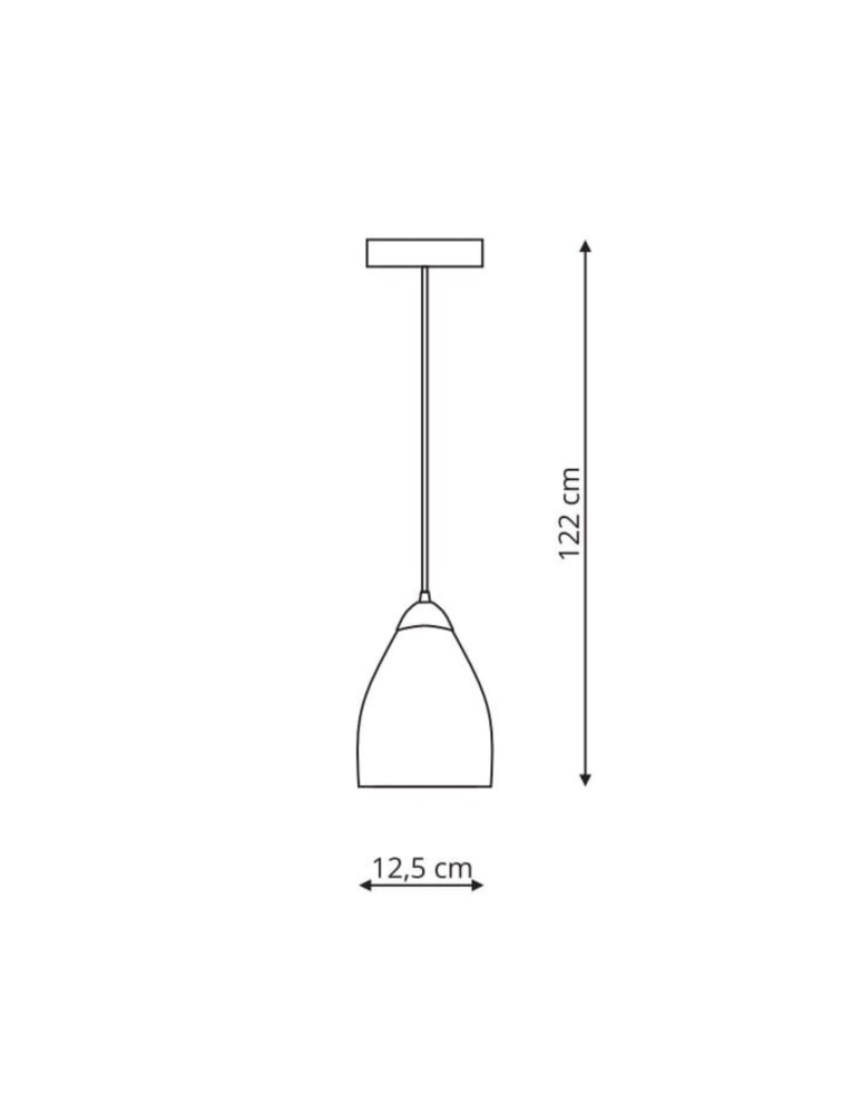 Lampy wiszące - Light Prestige Niki 1 wisząca transparentna E14 transparentny LP-567/1P transp - product kolory-swiatla.pl 3