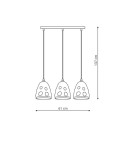 Light Prestige Melt 3 wisząca E27 czarny LP-126/3L Light Prestige Melt 3 wisząca E27 czarny LP-126/3L