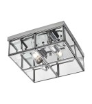 Lampy sufitowe loftowe - industrialne - Light Prestige Monza plafon E14 chrom / transparentny LP-2323/2C - product 1
