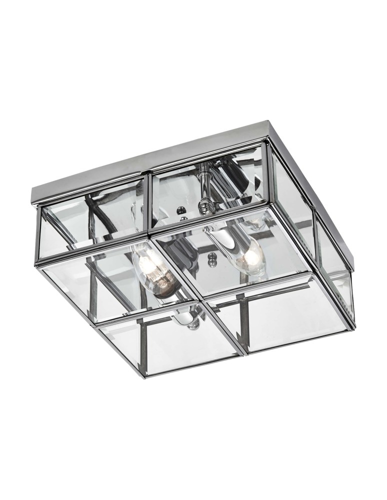 Light Prestige Monza plafon E14 chrom / transparentny LP-2323/2C