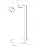 Light Prestige Snow biurkowa czarna 1xGU10 LP-731/1T BK Light Prestige Snow biurkowa czarna 1xGU10 LP-731/1T BK