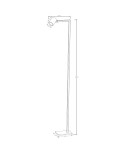 Light Prestige Snow podłogowa czarna 1xGU10 LP-731/1F BK Light Prestige Snow podłogowa czarna 1xGU10 LP-731/1F BK