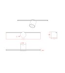 Light Prestige Modern Kinkiet LED 6W 800lm 3000K czarny LP-777/1W M BK Light Prestige Modern Kinkiet LED 6W 800lm 3000K czarny LP-777/1W M BK