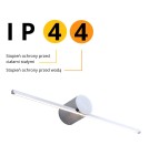 Kinkiety nad lustro - Light Prestige Modern Kinkiet LED 6W 800lm 3000K srebrny LP-777/1W M CH - product 7