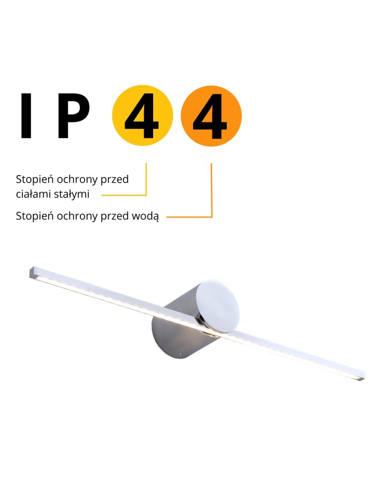 Light Prestige Modern Kinkiet LED 6W 800lm 3000K srebrny LP-777/1W M CH
