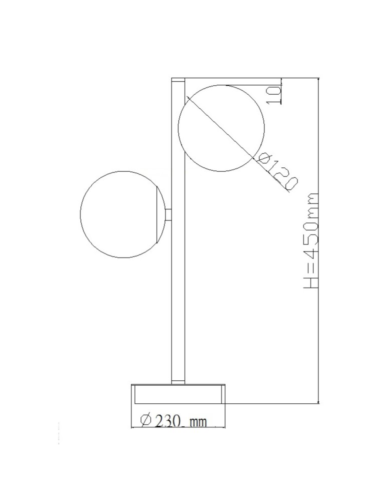 Light Prestige Dorado Biurkowa G9 2x40W czarny/biały LP-002/2T BK Light Prestige Dorado Biurkowa G9 2x40W czarny/biały LP-002/2T BK
