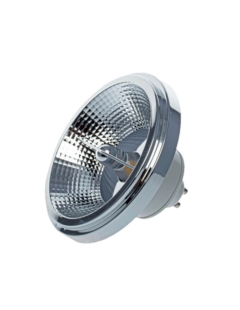 Light Prestige Żarówka ES111 GU10 LED 9W 4000K plastik+aluminium biało-srebrna 1x srebrny