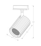Light Prestige Tokio System 1F GU10 1x50W czarny LP-787/1R BK Light Prestige Tokio System 1F GU10 1x50W czarny LP-787/1R BK