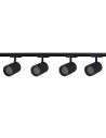 Light Prestige Tokio System 1F GU10 4x40W czarny LP-787 SET 1F BK
