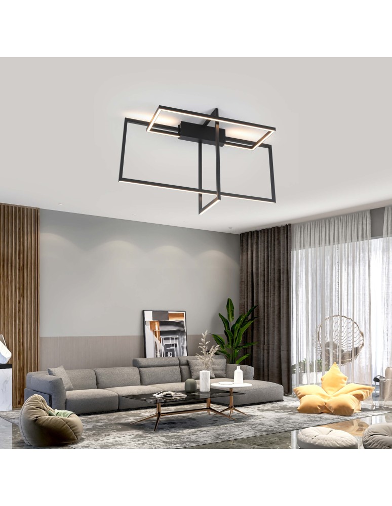 Light Prestige Frame Plafon LED 60W 3000K 1660lm czarny LP-980/3D3 BK Light Prestige Frame Plafon LED 60W 3000K 1660lm czarny LP-980/3D3 BK